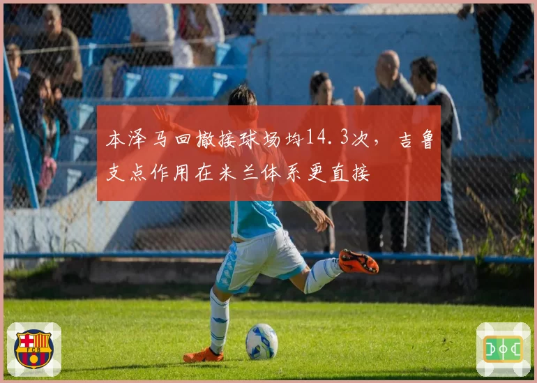 本泽马回撤接球场均14.3次，吉鲁支点作用在米兰体系更直接